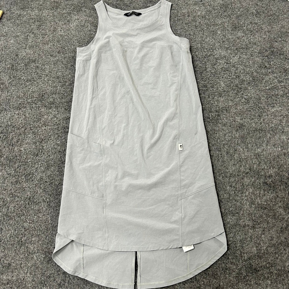 The North Face Dress Womens XS Grey Sleeveless Stretch Athletic High Low Pocket